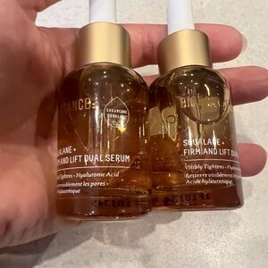 Biossance Squalane Firm and Lift Dual Serum in Gold